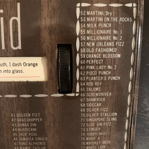 Vintage drink recipe rolodex - Picture 3 of 4